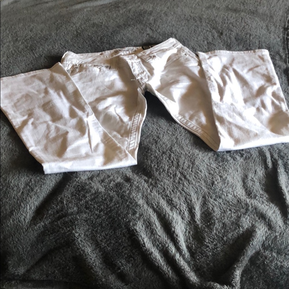 White Miss Me Bootcut jeans